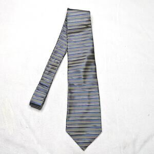 Joseph and Feiss Men's 100% Silk Necktie Blue Solid Business Formal Tie